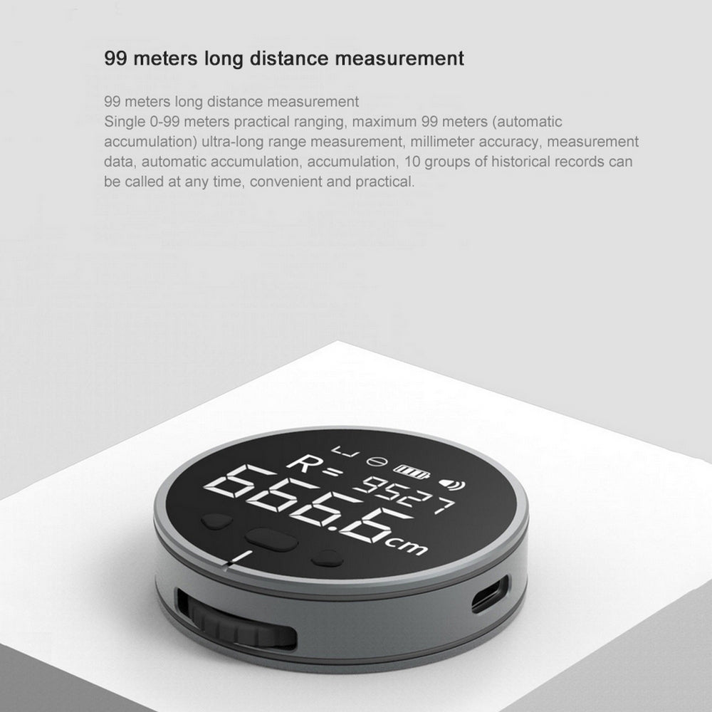 Electronic Measuring Ruler with LCD Display (Rechargeable)