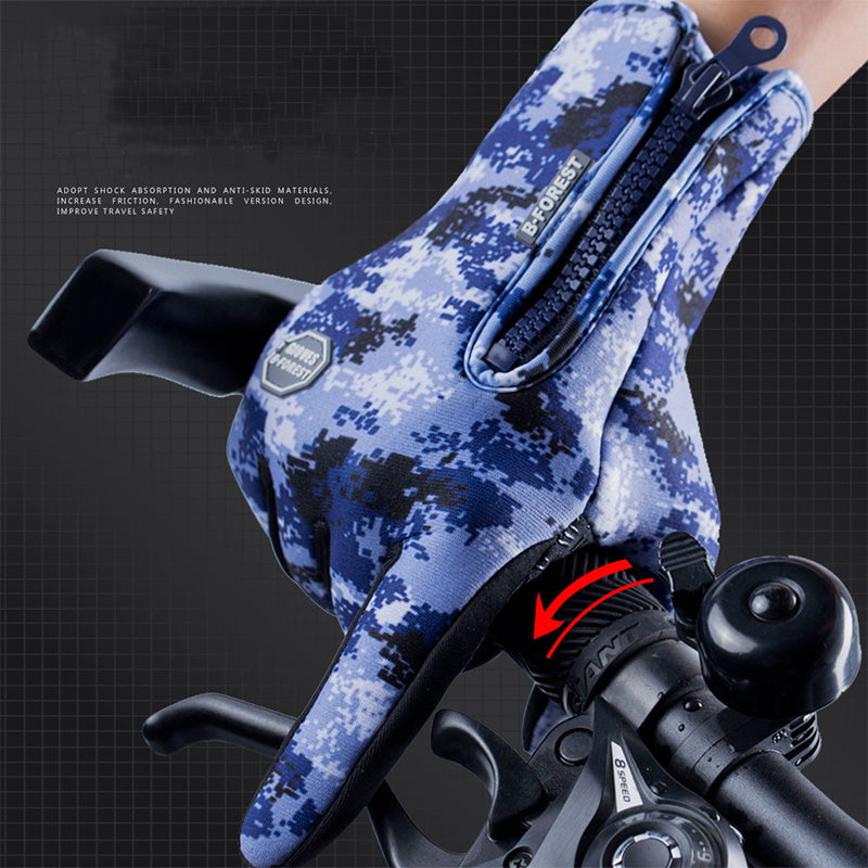 Winter Gloves Touch Screen Riding Motorcycle Sliding Waterproof